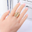 Wide Gold Cocktail Ring