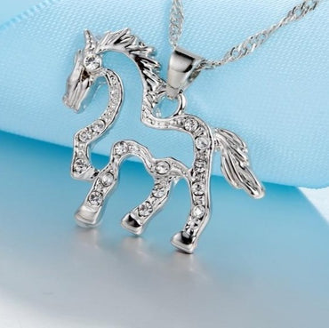 Crystal Horse Pendant