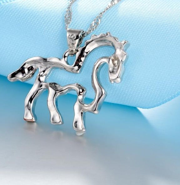 Crystal Horse Pendant