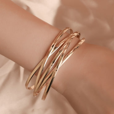 Gold Hollow Bracelets