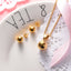 Simple Gold Ball Jewelry Sets