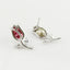 Silver rose Crystal Earrings