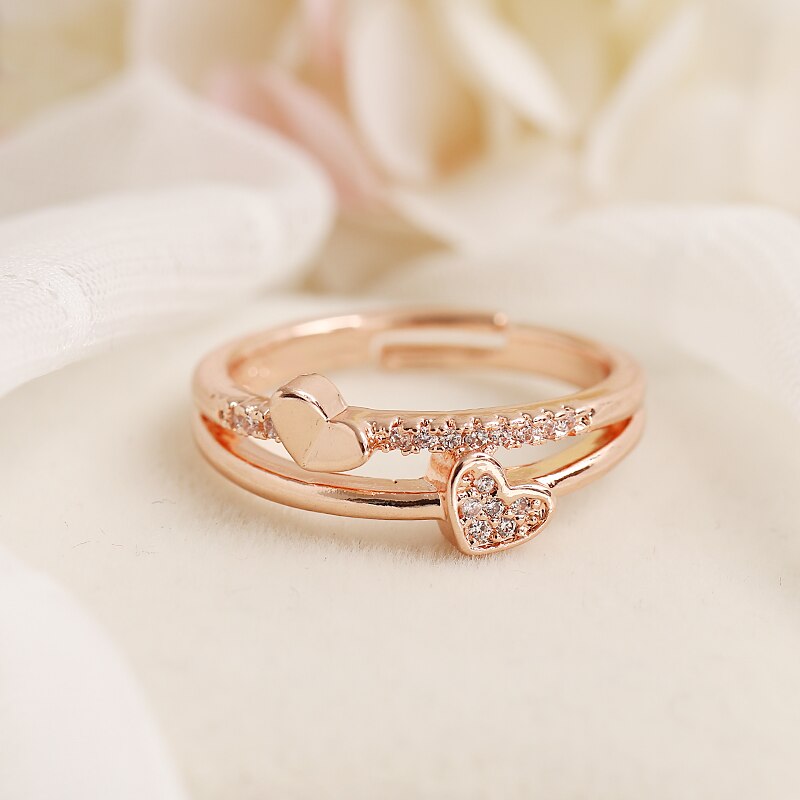 Double Heart Ring
