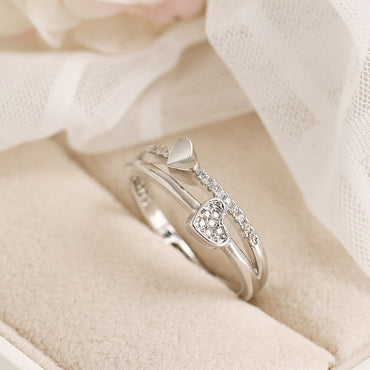 Double Heart Ring