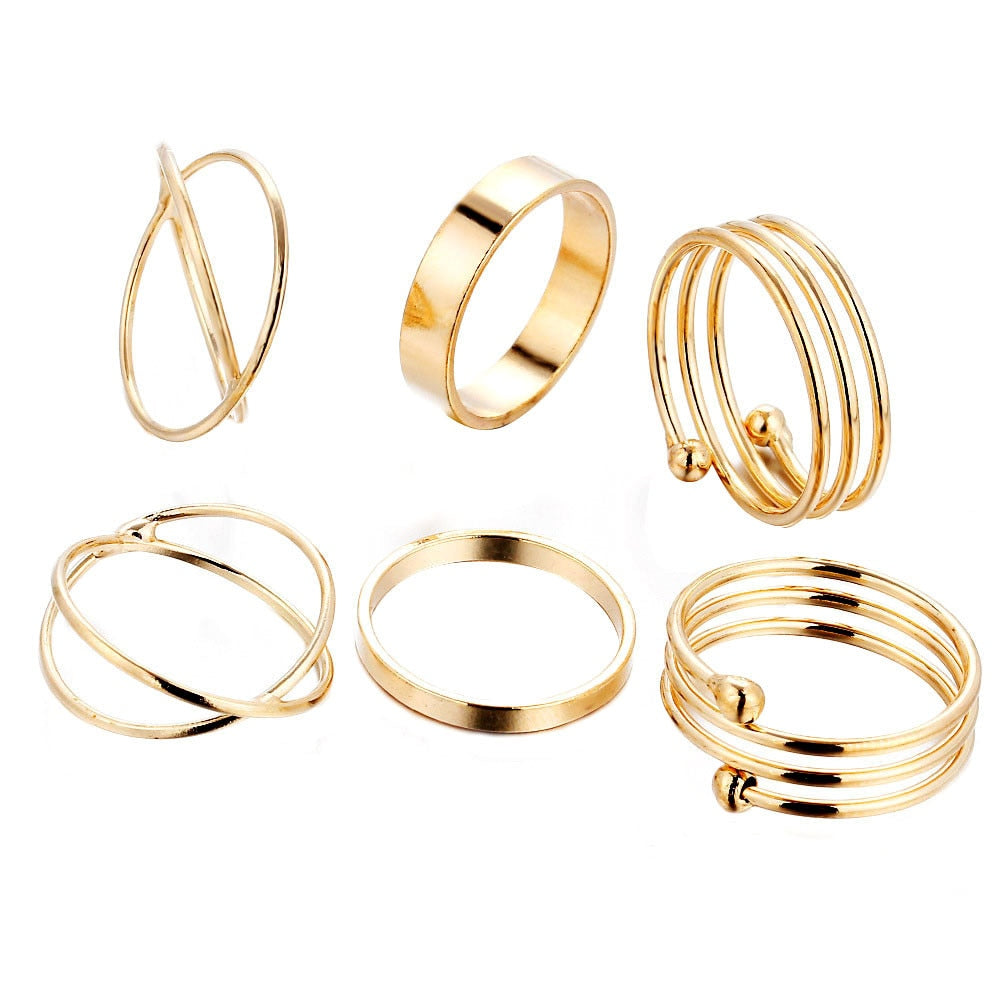 Women's Rings 6-piece Set
