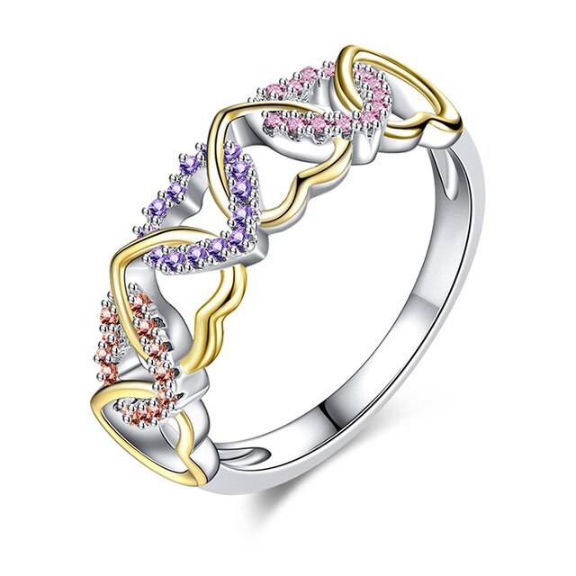 Zircon Valentine Day Ring