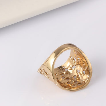Wide Gold Cocktail Ring