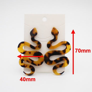 Snake Acrylic Earrings