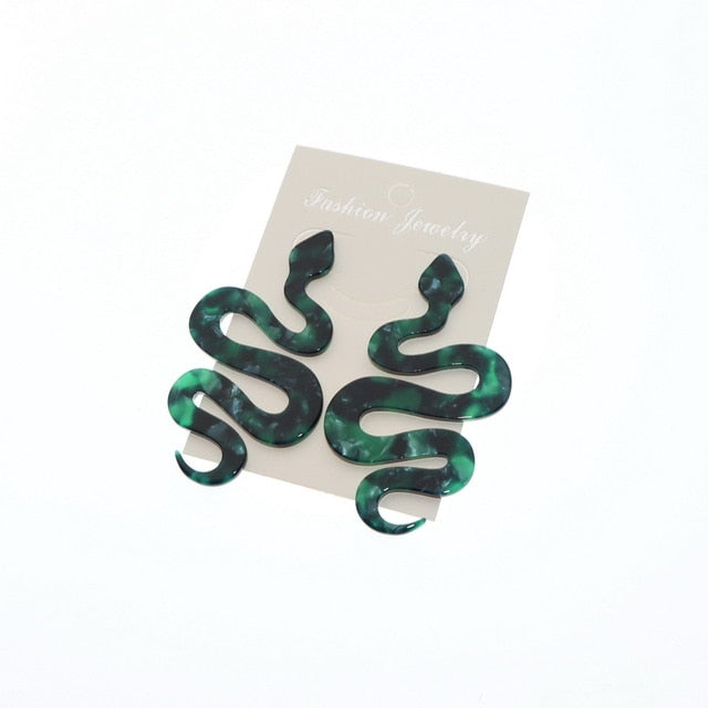 Snake Acrylic Earrings