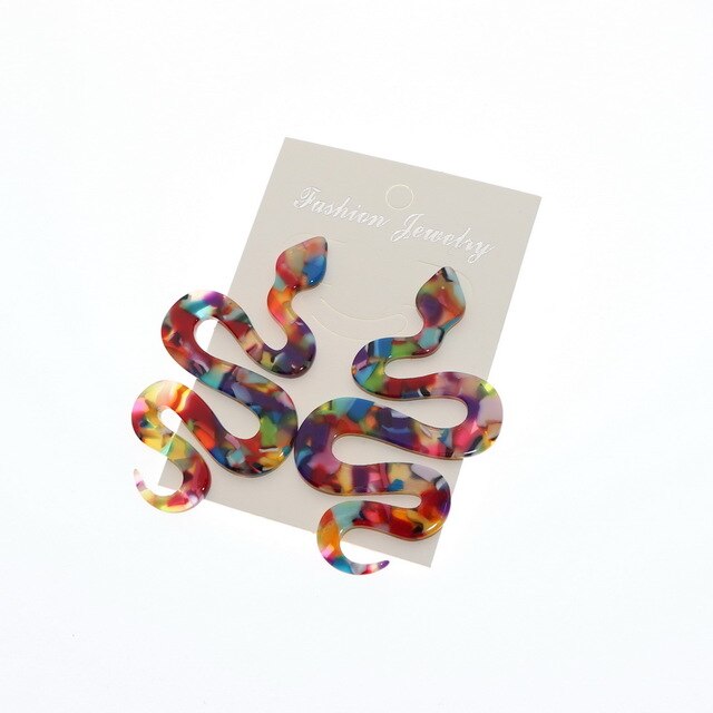 Snake Acrylic Earrings