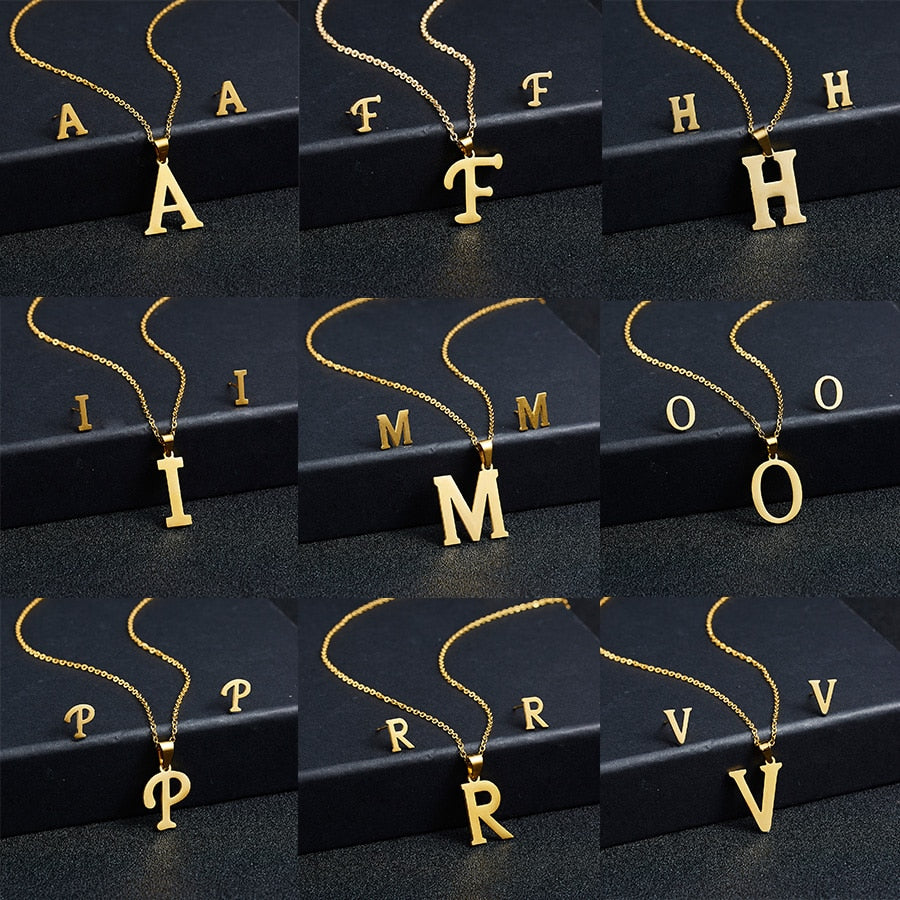 26 Letters Jewelry Set