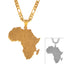 Africa Map Pendant
