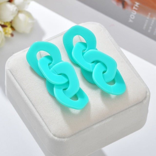 Acrylic Chain Earrings