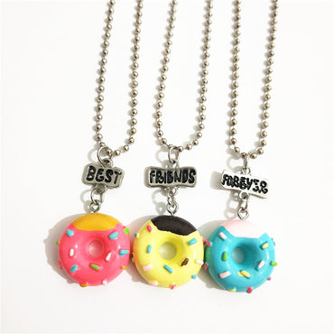 Doughnut Lollipop Necklace Set