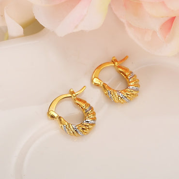 Baby Girls Small Round Circles Earrings