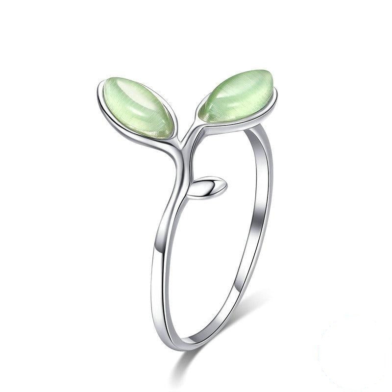 Silver Tree Leaves Jewelry Sets