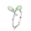 Silver Tree Leaves Jewelry Sets