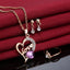 purple crystal Jewelry Set