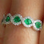 rose red Cubic Zirconia ring