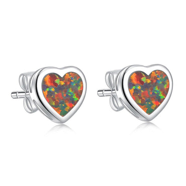 Fire Opal Stone Earrings