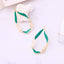 Minimalist Gold Enamel Earrings