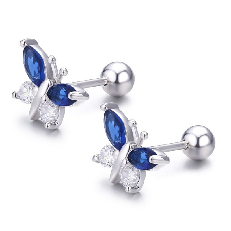 Pink Stud Earrings
