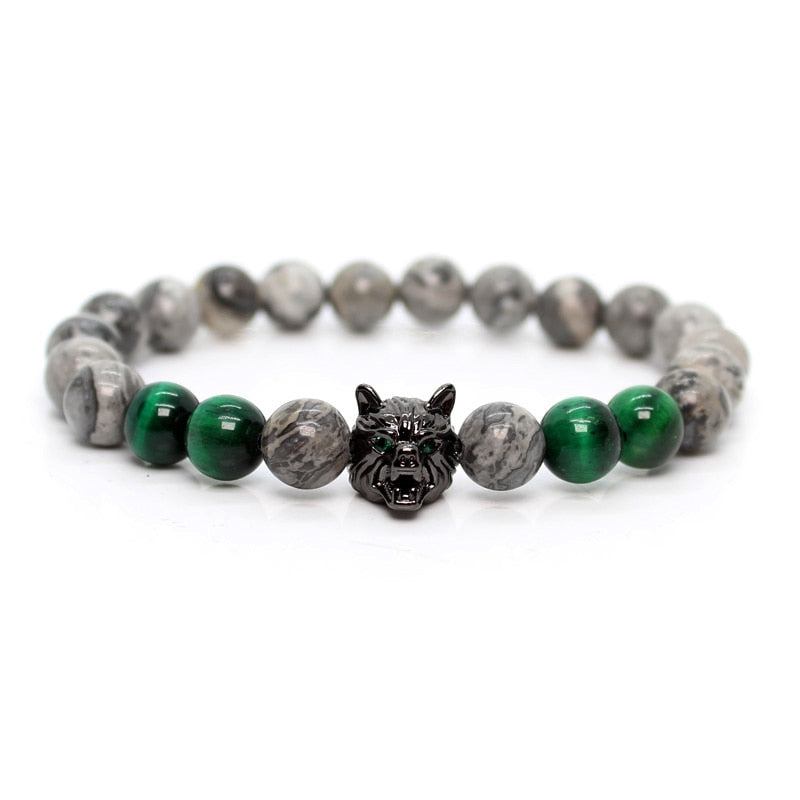 Green Tiger Stone Bracelet