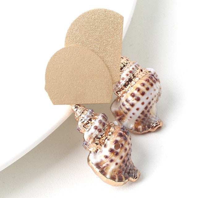 Natural Shell Drop Earrings Jewelry