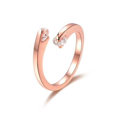 Rotating Zircon Engagement Rings