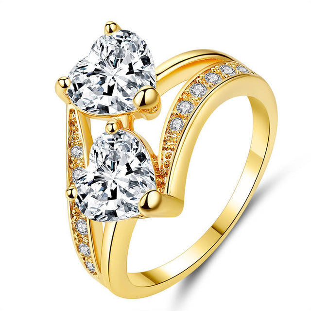 Tricolor Zircon Ring