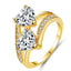 Tricolor Zircon Ring