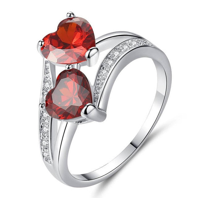 Tricolor Zircon Ring