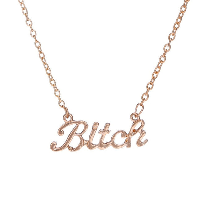 Short Letter Necklace