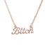 Short Letter Necklace