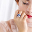 Blue Cubic Zirconia Ring