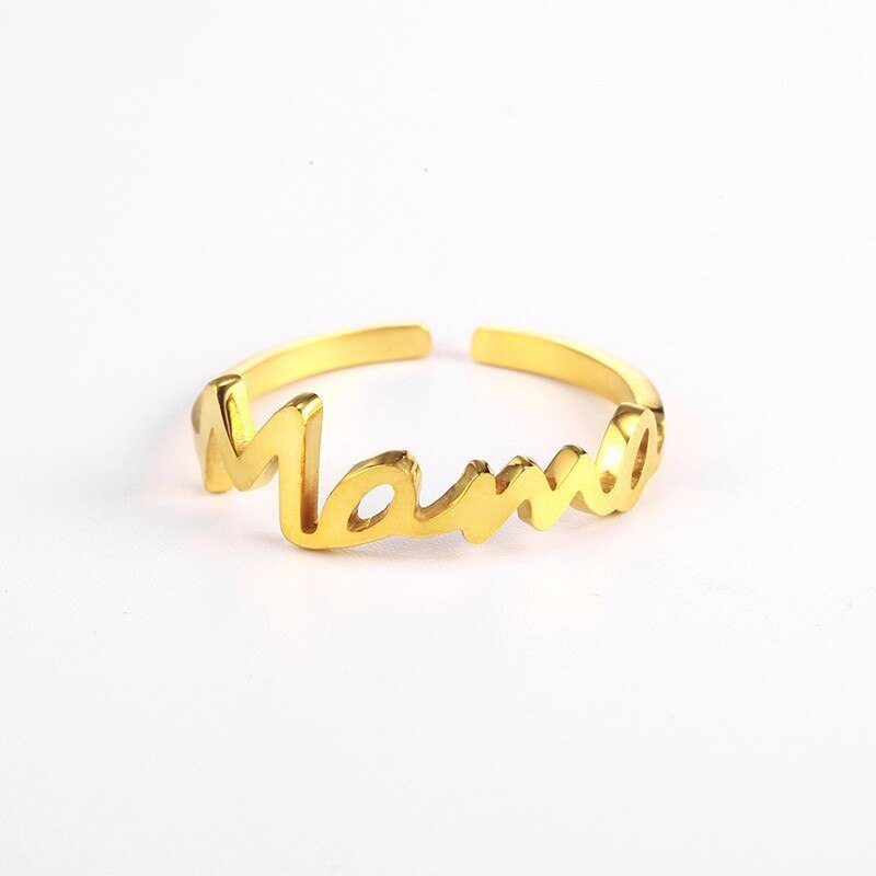 Mama Letter Ring