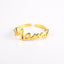 Mama Letter Ring