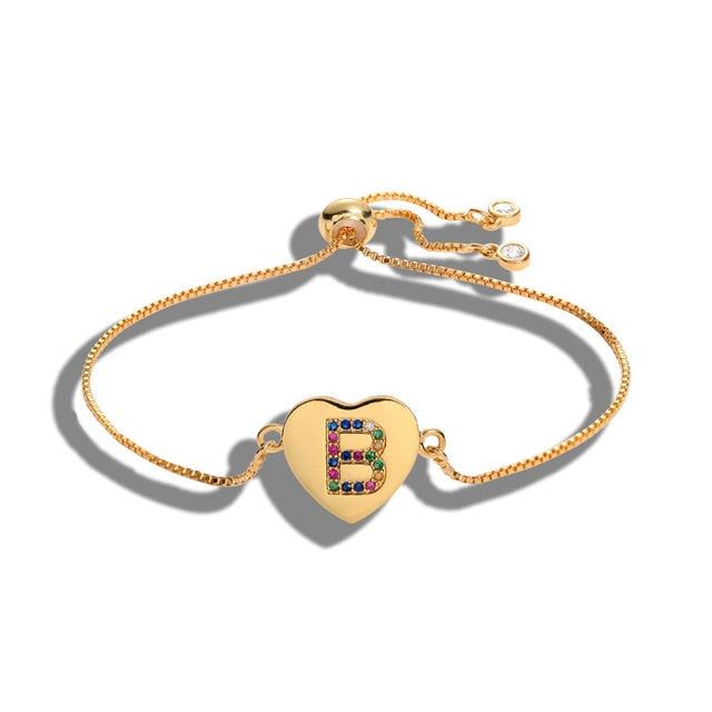 Letter Charm Bracelet