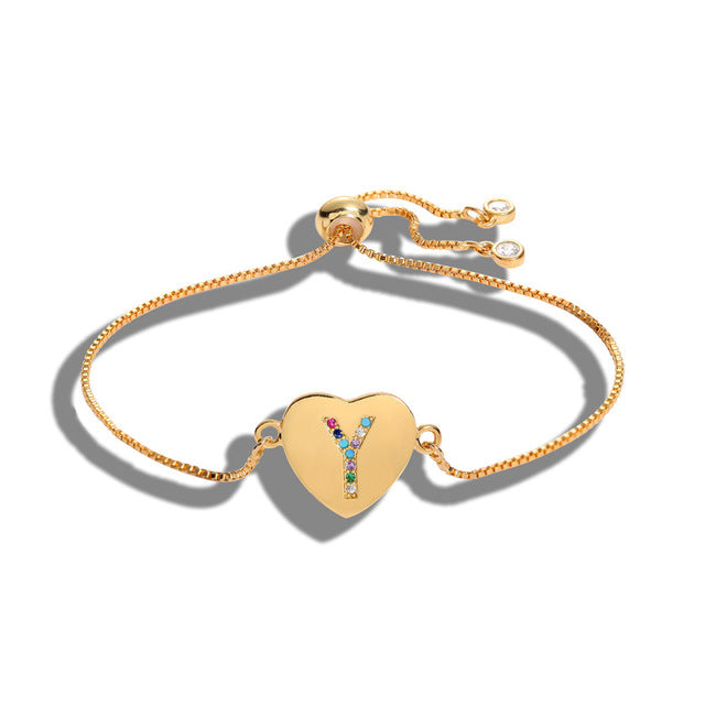 Letter Charm Bracelet