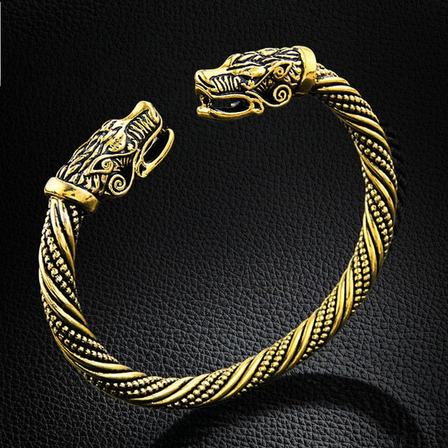 Solid Viking Dragon Bracelet