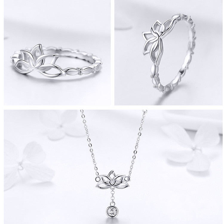 Lotus Flower Jewelry Sets