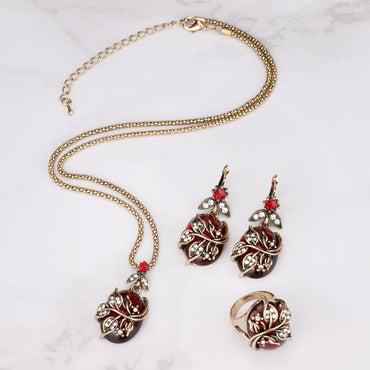 Crystal Flower Jewelry Sets