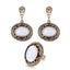 Vintage Earrings And Rings Jewelry Set