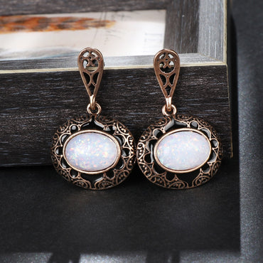 Vintage Earrings And Rings Jewelry Set