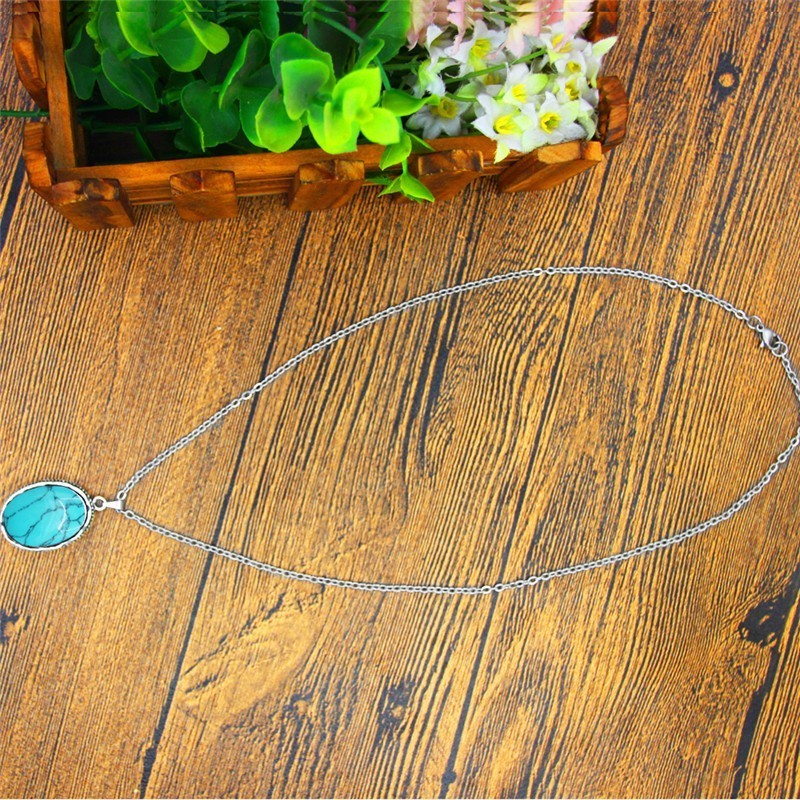 Oval Natural Stone Jewelry Set