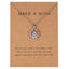 Water Drop Geometric Pendant