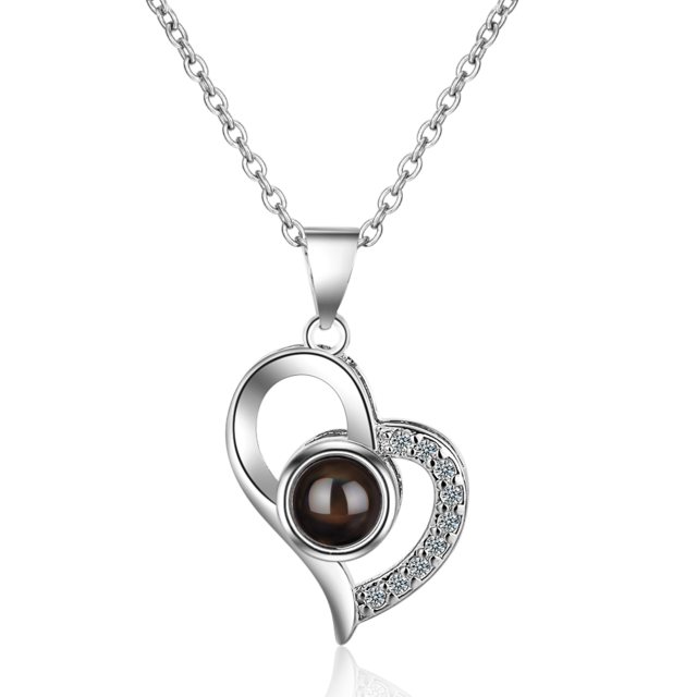 Silver Zircon Necklace