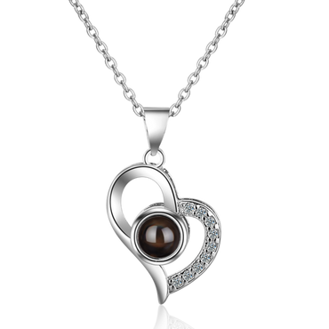 Silver Zircon Necklace