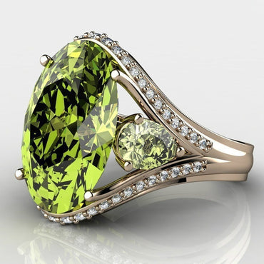 Green Zircon Ring