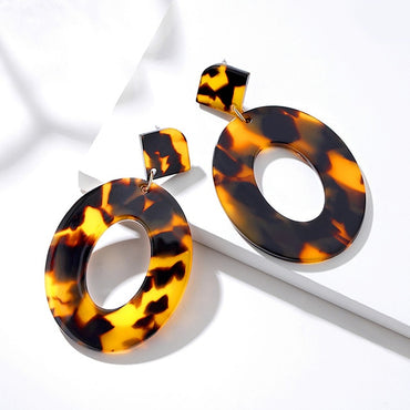 Geometric Acrylic Drop Earrings